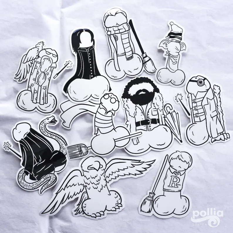 Harry Penis Sticker Set